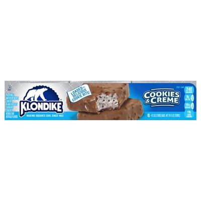 Klondike Oreo Cookies & Cream Ice Cream Bars 6 Count