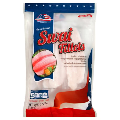 Great American Seafood, Swai, Fillets 2.5 lb