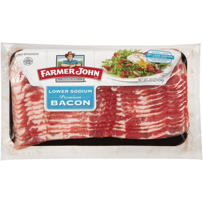 Farmer John Low Sodium Bacon 16 oz