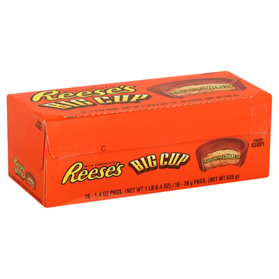 Reeses, Peanut Butter Cup, Big 16 count