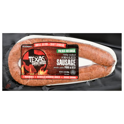 Texas Smokehouse, Smoked Sausage, Polska Kielbasa 13 oz