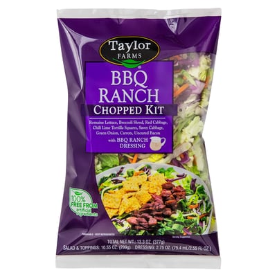 Taylor Farms, Chopped Kit, BBQ Ranch 13.3 ounces