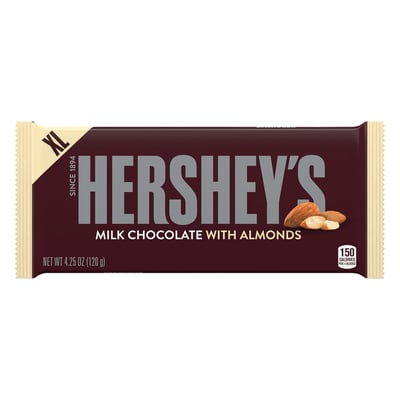 Hershey's Milk Chocolate with Almonds XL Candy Bar 4.25 oz