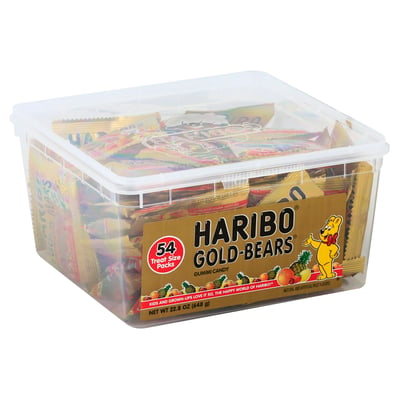Haribo, Gold-Bears - Gummi Candy, Treat Size, 54 Packs 54 count