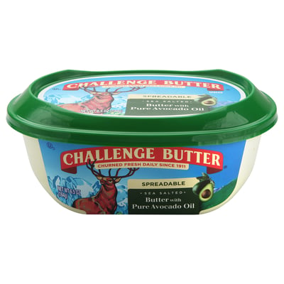 Challenge Butter, Spreadable Butter, with Pure Avocado Oil. Sea Salted 8 oz