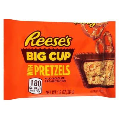 Reese's, Big Cup with Pretzels, Milk Chocolate & Peanut Butter 1.3 oz