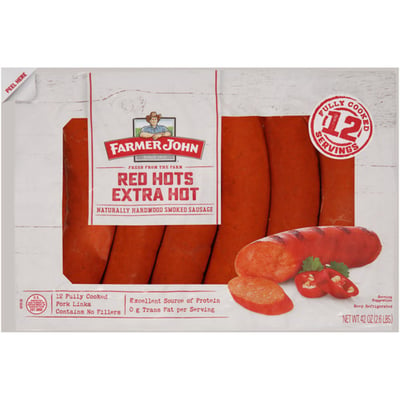Farmer John Red Hot Sausage 42 oz