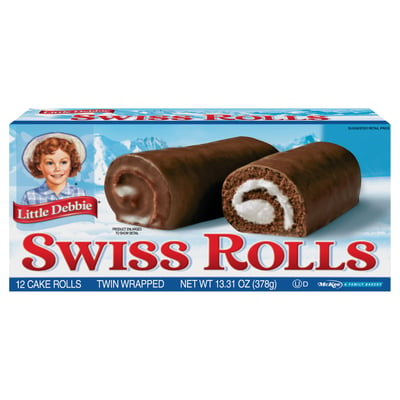 Little Debbie Snack Swiss Cake Rolls Family Pack 13 oz
