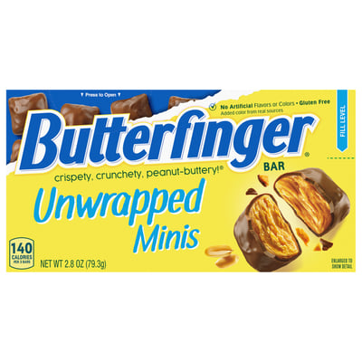 Butterfinger, Bar, Unwrapped, Minis 2.8 oz