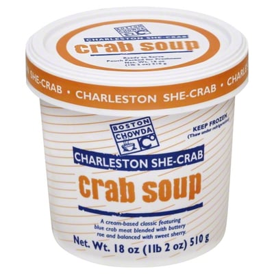 Boston Chowda Charleston She-Crab Crab Soup 18 oz