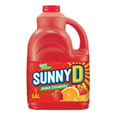 SunnyD, Orange Strawberry Juice Drink, 1 Gallon Bottle 1 gl