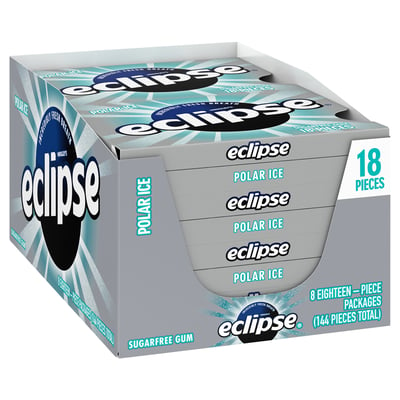Eclipse, Polar Ice Sugarfree Gum Packs 18 count