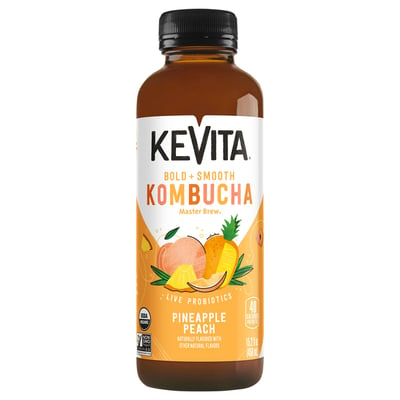 KeVita, Master Brew - Kombucha, Pineapple Peach 15.2 fl oz