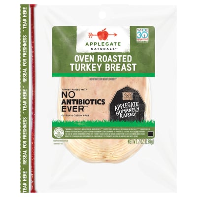 Applegate Naturals, Turkey Breast, Oven Roasted 7 oz