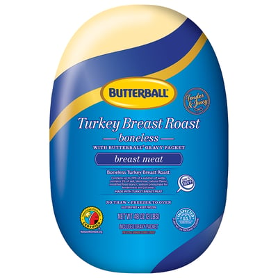Butterball, Turkey Breast, Roast, Boneless, Breast Meat 48 oz