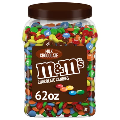 M&M's Milk Chocolate Chocolate Candy Bulk Jar 62 oz