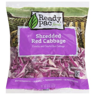 Ready Pac Foods, Red Cabbage, Shredded 8 oz