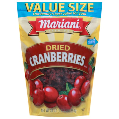 Mariani, Cranberries, Dried, Premium, Value Size 30 oz