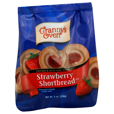 Grannys Oven Strawberry Shortbread Cookies 9 oz
