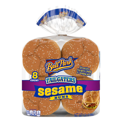 Ball Park, Sesame Buns, Tailgaters 8 count