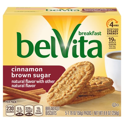 Belvita, Breakfast Biscuits, Cinnamon Brown Sugar 5 count