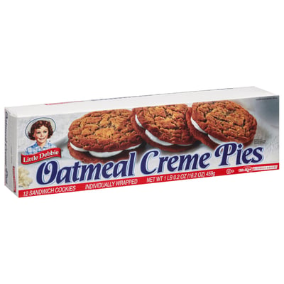 Little Debbie, Sandwich Cookies, Oatmeal Creme Pies 12 count