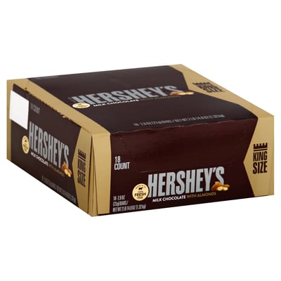 Hershey's King Size Milk Chocolate with Almonds 18 count