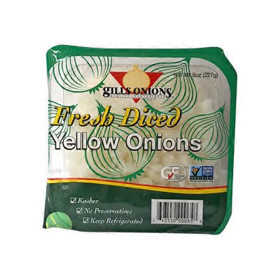 Gills Diced Yellow Onions 8 oz