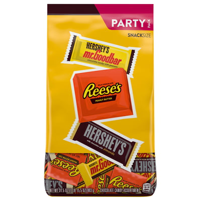 Hershey's, Chocolate Candy Assortment, Snack Size, Party Pack 31.5 oz
