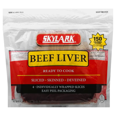 Skylark, Beef Liver, Sliced 16 oz