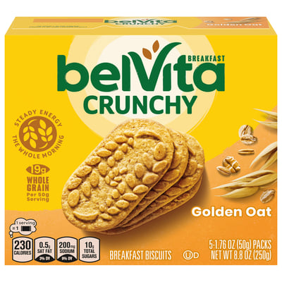 belVita, Breakfast Biscuits, Golden Oat, Crunchy 5 count