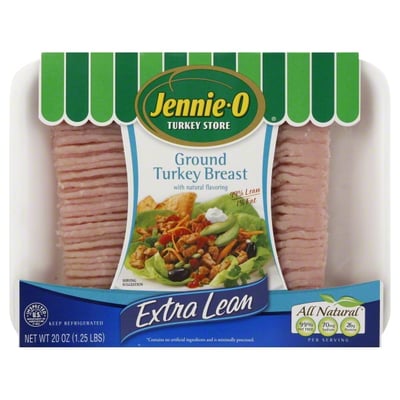 Jennie O Ground Turkey, Breast, Extra Lean 20 oz