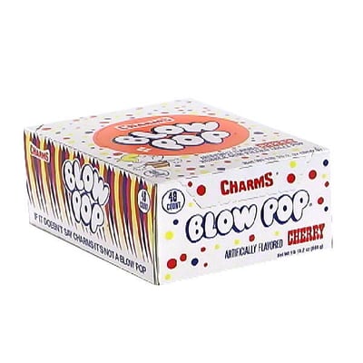 Charms Blow Pop, Cherry 48 count