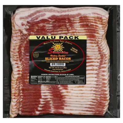Sunnyvalley Bacon Thick Sliced Hickory Smoked 40 oz