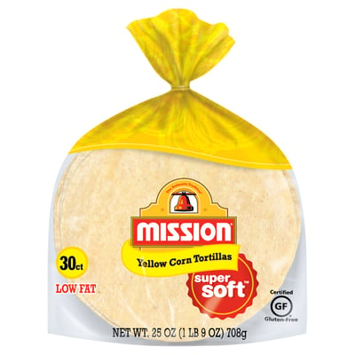Mission Super Soft Yellow Corn Tortillas 30 count