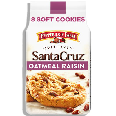 Pepperidge Farm®, Santa Cruz® - Soft Baked Oatmeal Raisin Cookies 8.6 oz